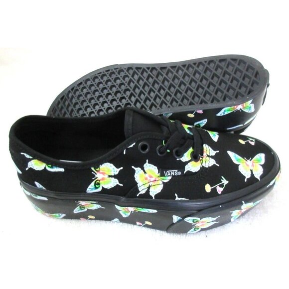Vans Women's Authentic Stackform Morph Blackout Glow in the Dark Shoes Size NIB - Picture 2 of 5
